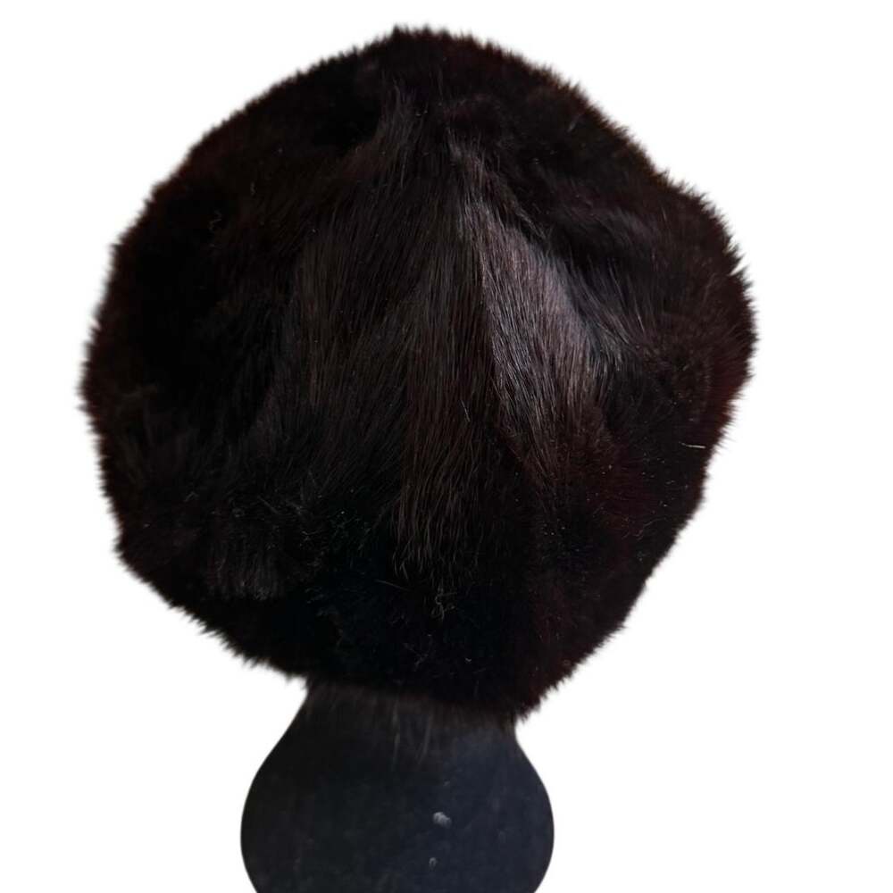 Vintage Mink Hat Black - Picture 4 of 5
